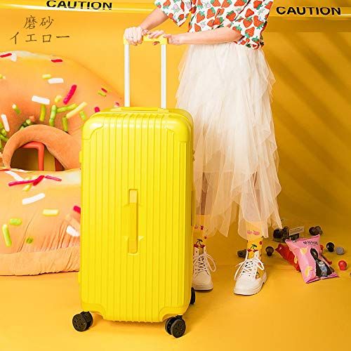 外箱段ボールにキズ 汚れあり 中身は です MAIKALONG スーツケース 出張 旅行 YT28-1 32インチ イエロー磨砂