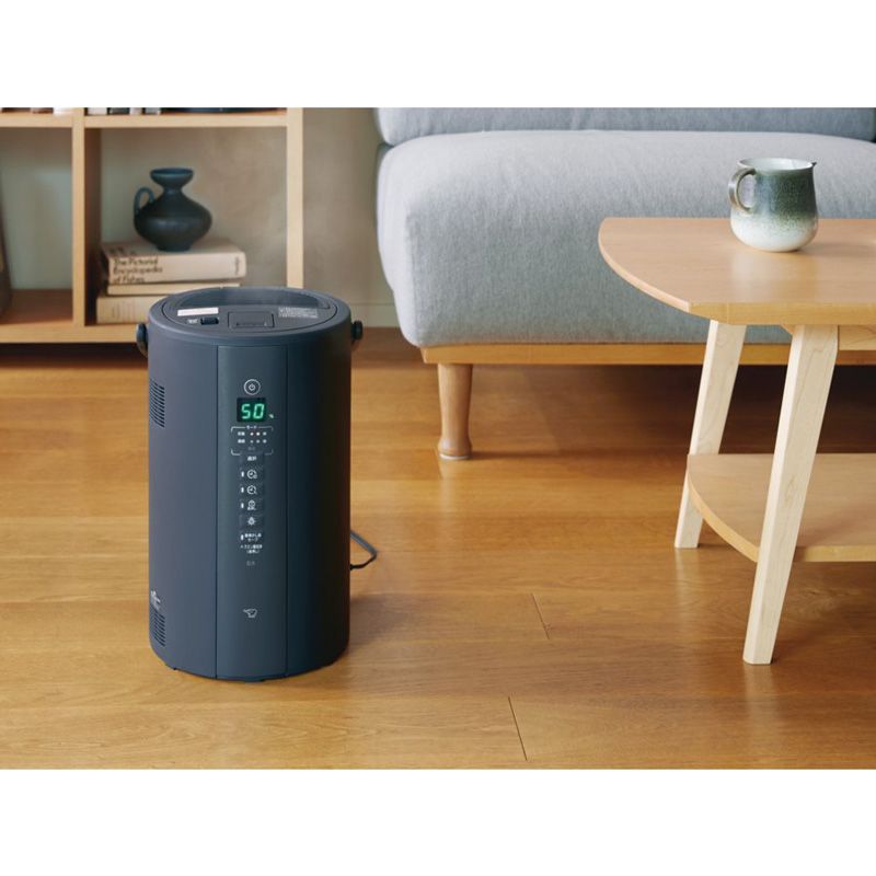 メーカー正規品 ZOJIRUSHI 象印 スチーム式加湿器 EE-TB60 BM ソフトブラック フィルター不要で清潔加湿