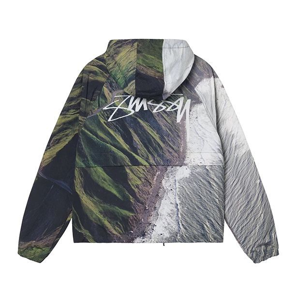 stussy ステューシーシェルジャケットBEACH SHELL WAVE DYE#2 - メルカリ