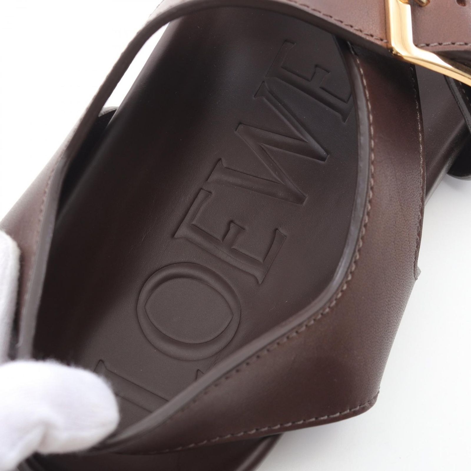 ロエベ LOEWE サンダル イーズ バックル MLSS465X01311042