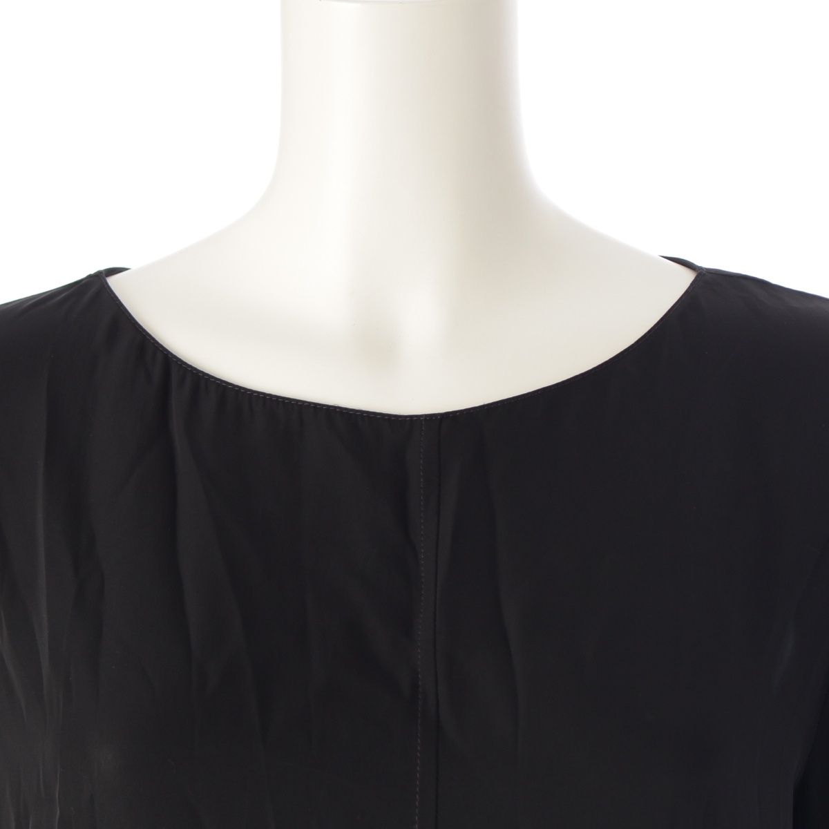 ザロウ 24AW-25SS キュプラ CALLAS DRESS クルーネック ロングドレス  