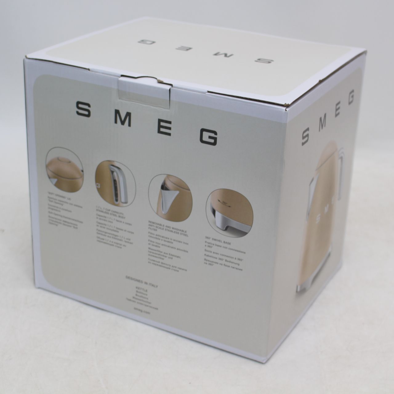687 smeg 電気ケトル 1.7L シャンパンマット SMEG KLF03CHMJP