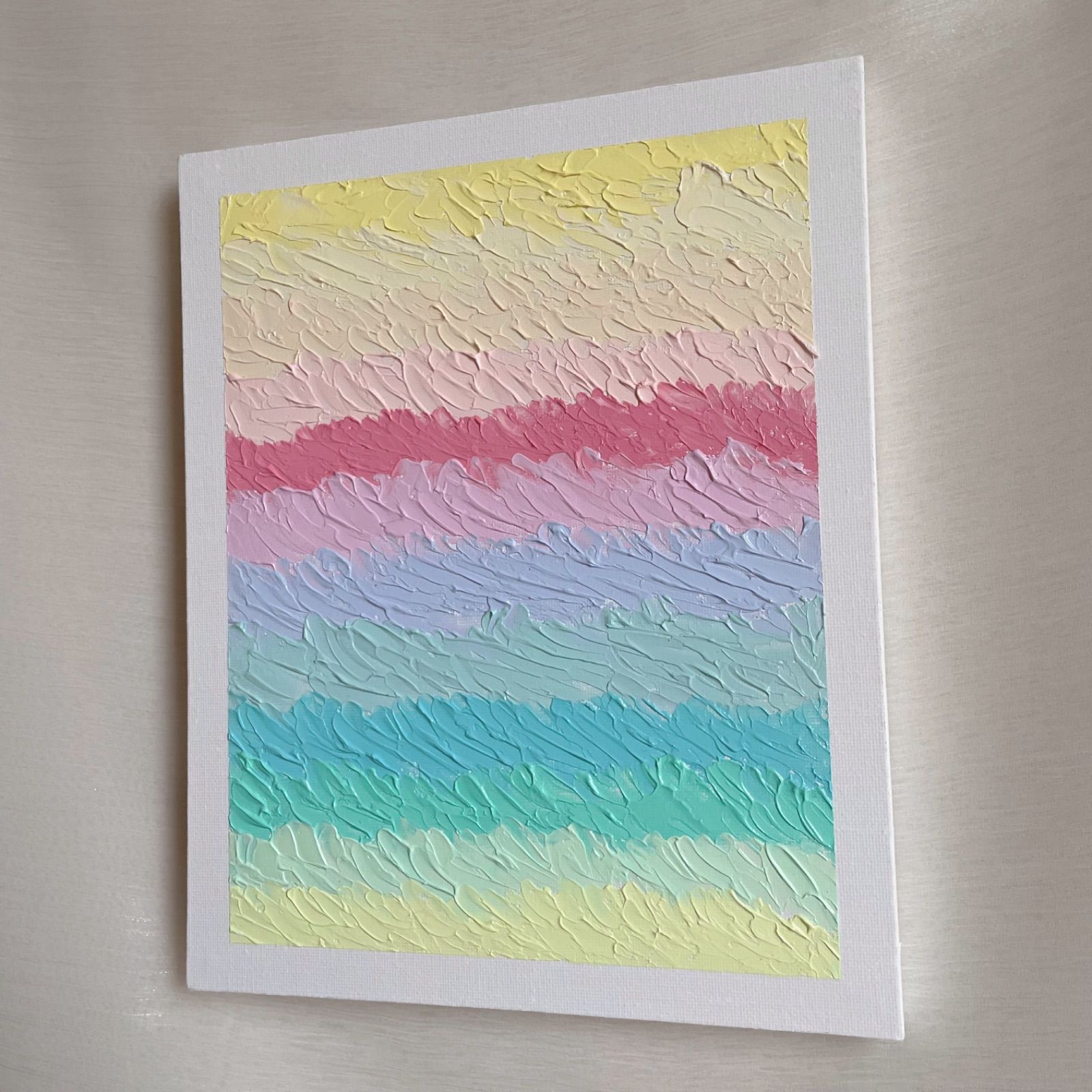 優しい色✴︎絵画 カラフル パステル アート インテリア キャンバス