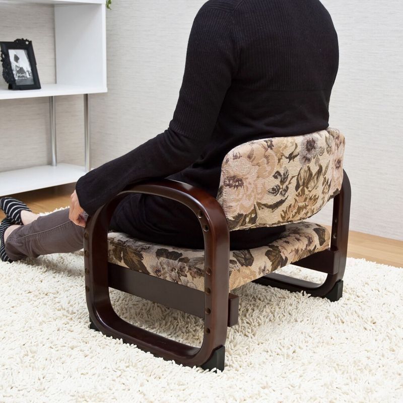 ラクラク座椅子 Fabric BR/FL/GR サカベ - メルカリ