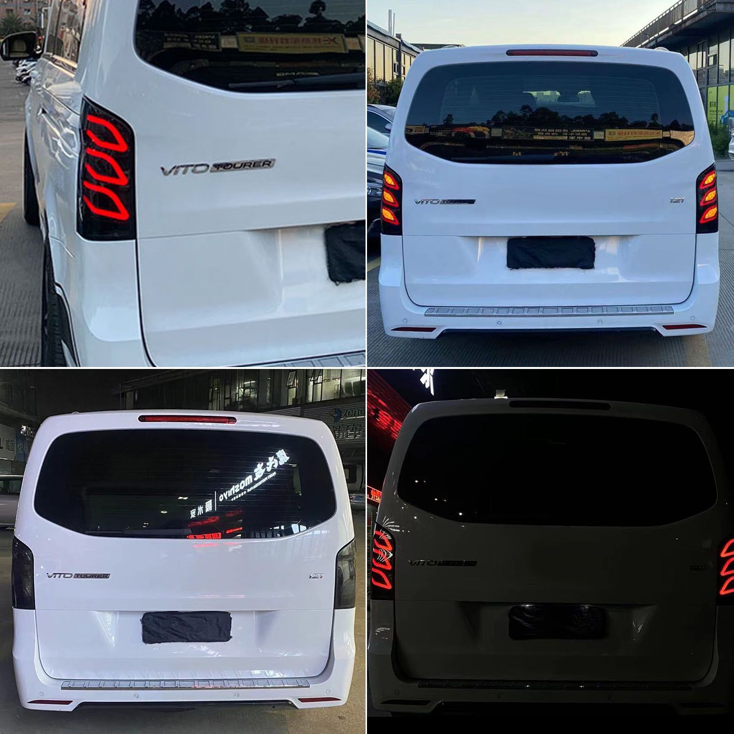 メルセデス ベンツ VITO W447 16-23モデル改装マイバッハデザインテールライトアセンブリ 10.15