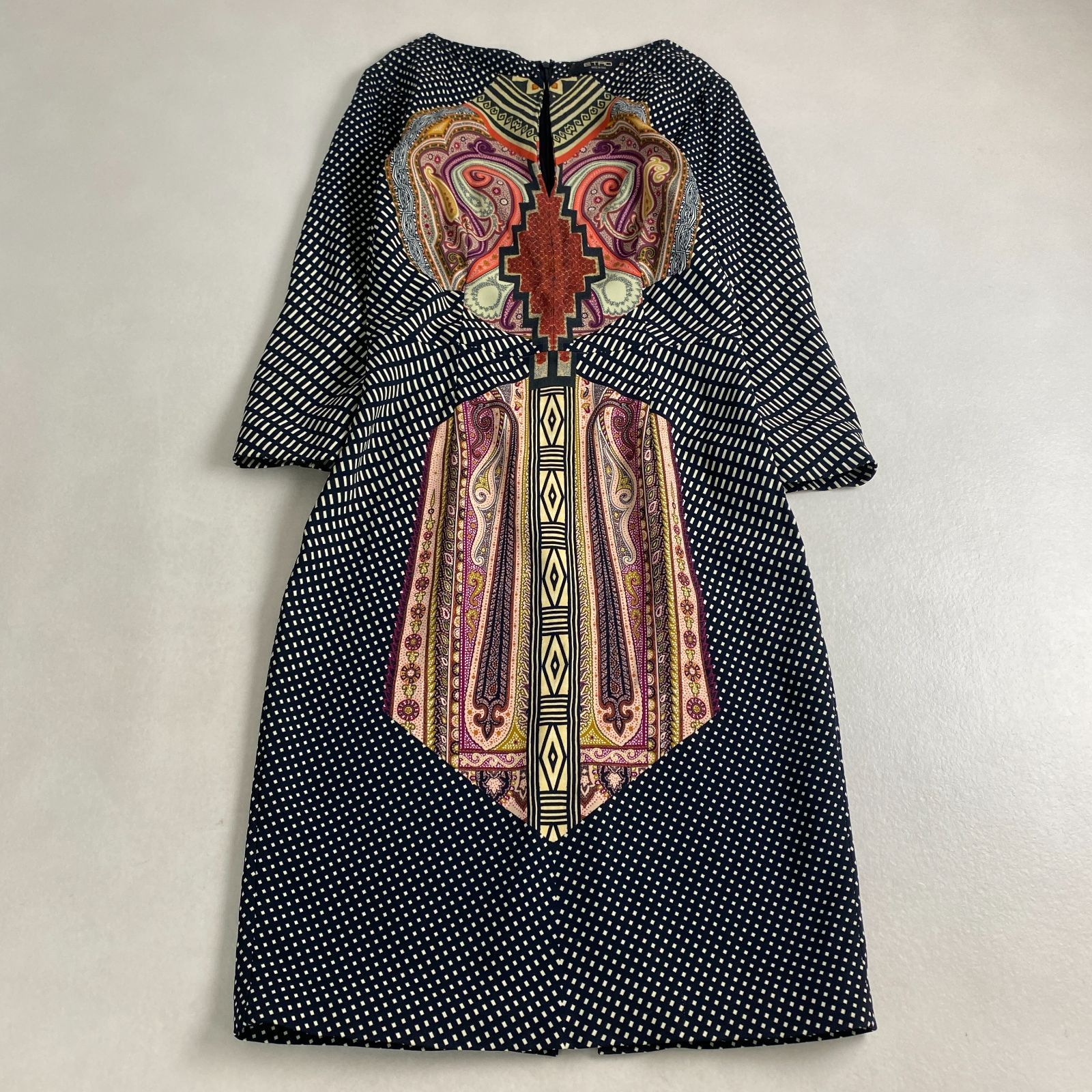 エトロ ワンピース 総柄 ペイズリー 42 L XL相当 ETRO マルチカラー