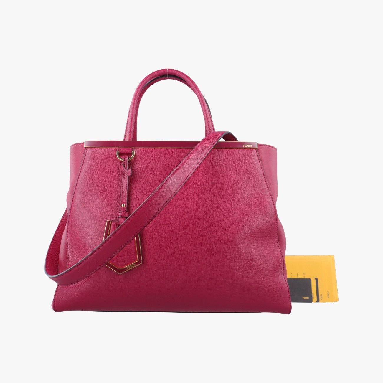 フェンディFendiトゥージュール ローズ レッド レザー 8BH250 8BH250-D7E 139-2461