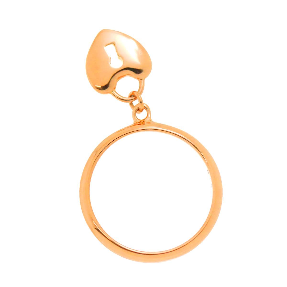 ティファニー TIFFANY&Co. ハート ロック 12.5号 リング K18 PG ピンク  