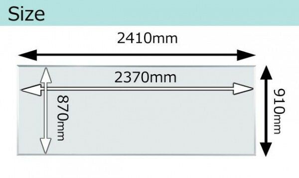 馬印 MAJI series マジシリーズ 壁掛 ホーローホワイト 無地ホワイトボード ヨコ使い用 W2410×H910mm MH38 WWW_SKLAD-KIRPICHA_RU