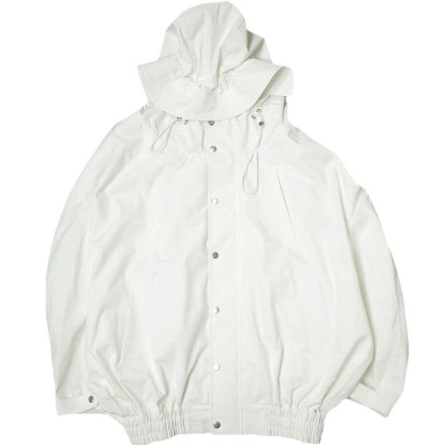 CHENPENG チェンペン 18AW オーバーサイズフーデッドジャケット 18011052000730 S ホワイト シェル マウンテンパーカー アウター g21077