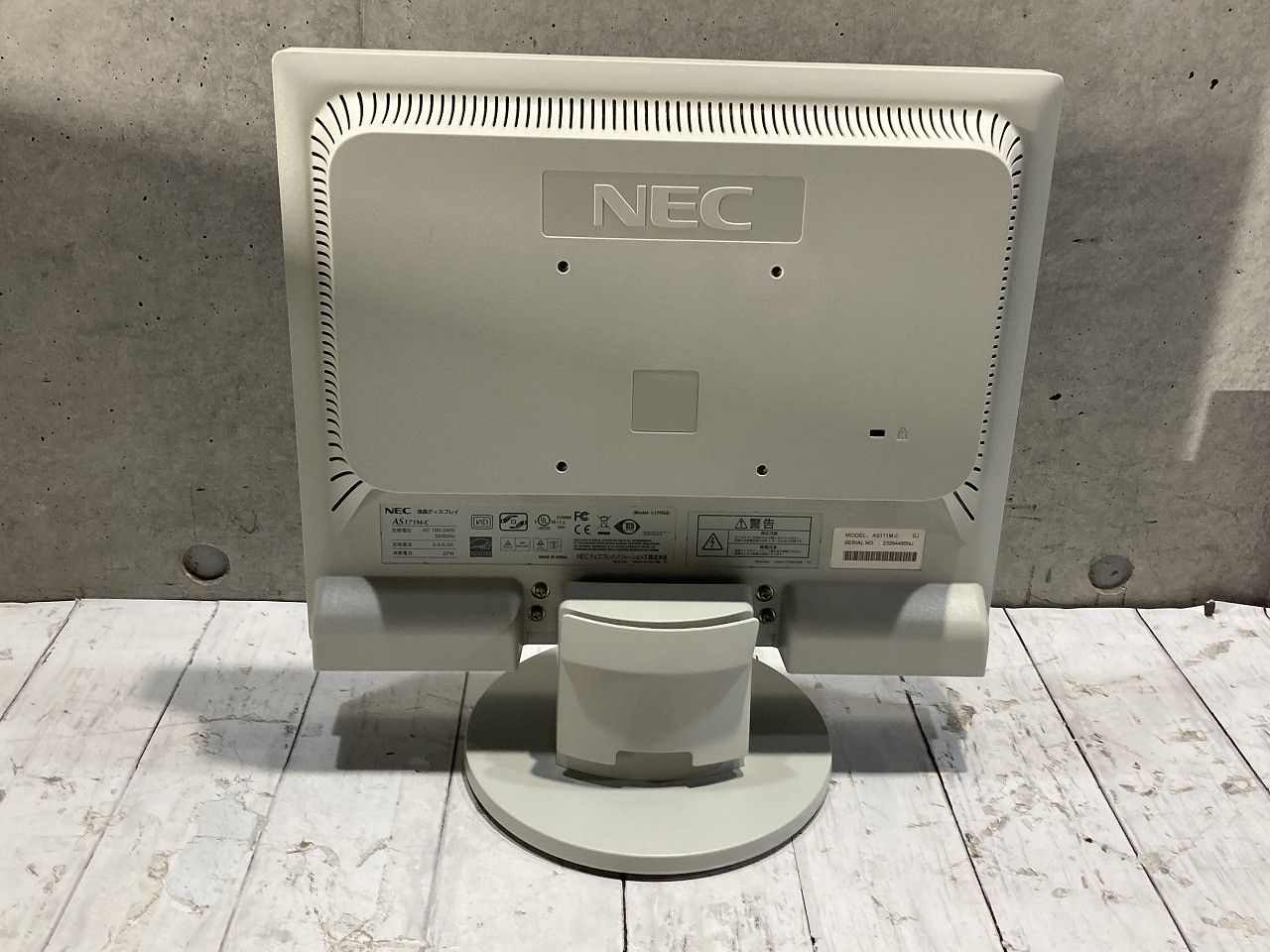 NEC AS171MC ホワイト モニター 本体