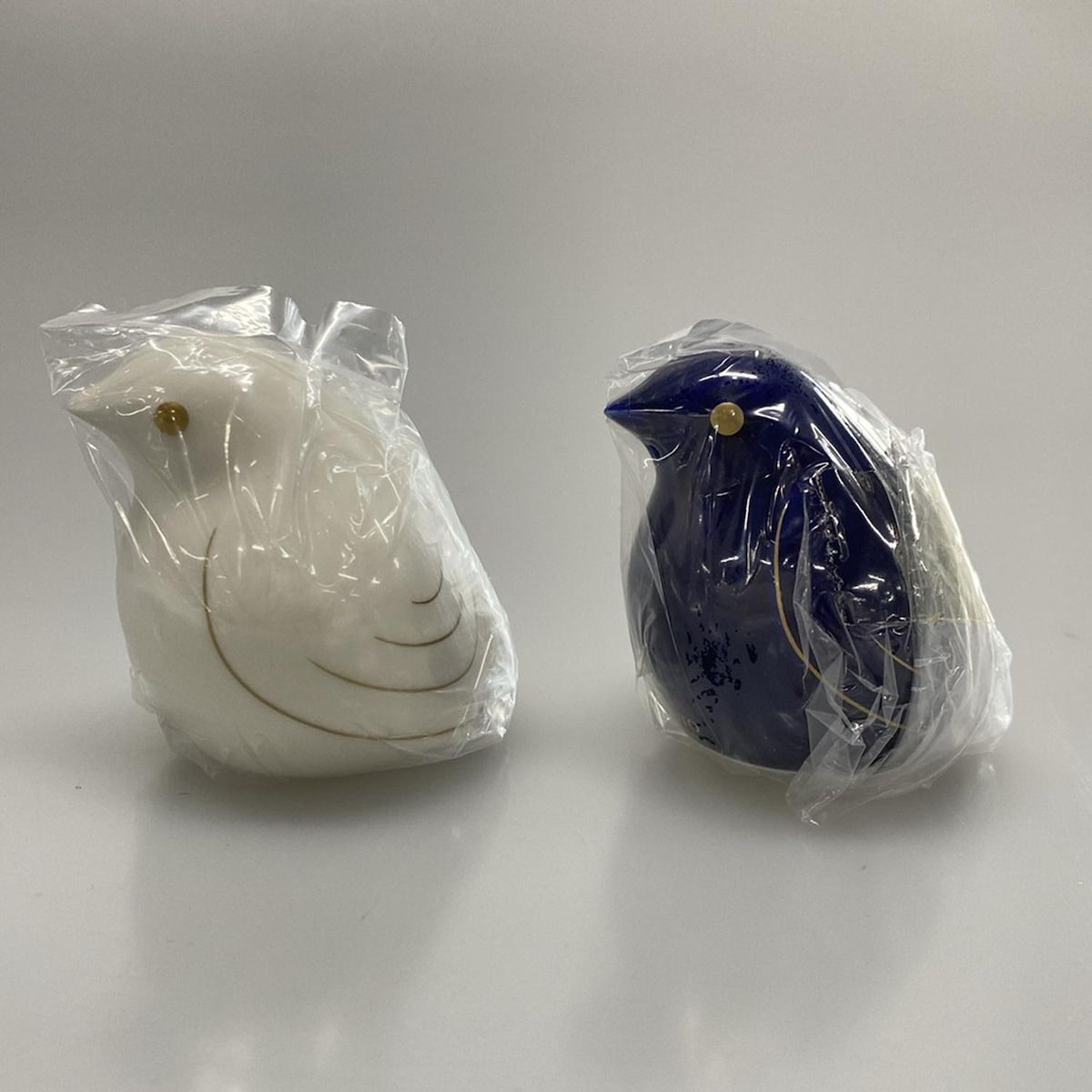mikimoto ミキモト 小物 - ネイビー×白 カスターセット 調味料入れ |ソルト＆ペッパーセット|鳥