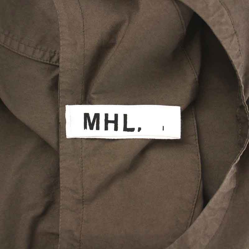 マーガレットハウエル MHL. 24SS スーパーファインコットンツイル SUPERFINE COTTON TWILL ジャンパースカート ワンピース  ノースリーブ ロング ミモレ フレア クルーネック 1 S 茶 ブラウン 595-4156501 /NW41 - メルカリ