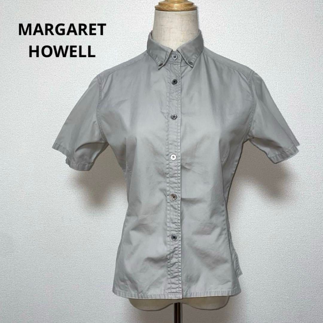 MARGARET HOWELL マーガレットハウエル 半袖シャツ グレー Ⅱ - メルカリ