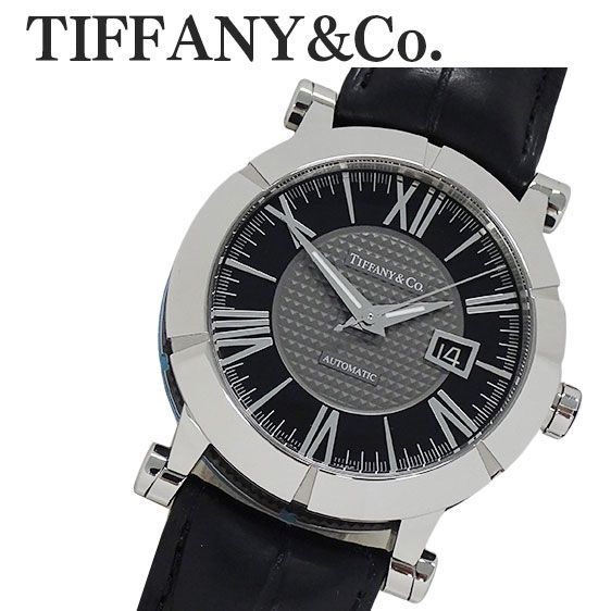 ティファニー TIFFANY&Co. 時計 メンズ ブランド アトラス ジェント デイト 自動巻き AT ステンレス SS レザー Z1000.70.12A10A71A 磨き済み