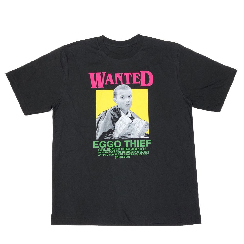 新品 ストレンジャー・シングス EGGO THIEF イレブン Tシャツ 黒 新品 ストレンジャー・シングス EGGO THIEF イレブン Tシャツ 黒