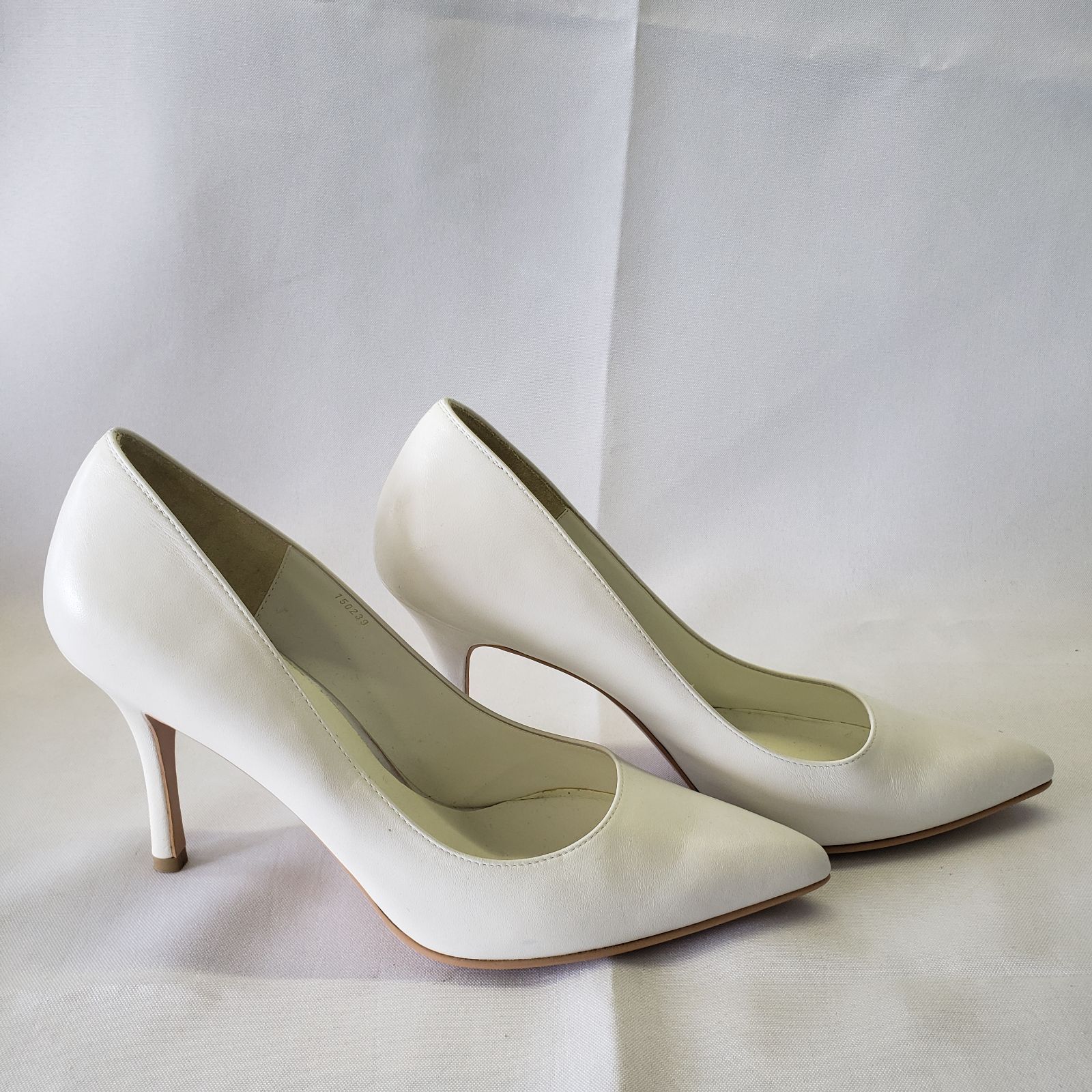 【美品】ピンヒール　パンプス　ウェディングドレスシューズ　銀座かねまつ 美品】ピンヒール パンプス ウェディングドレスシューズ 銀座