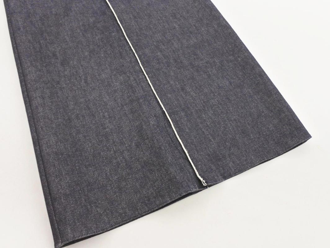 Plage プラージュ 24年モデル ジップアップ スリット ロング デニムスカート size34 紺 ◎レディース