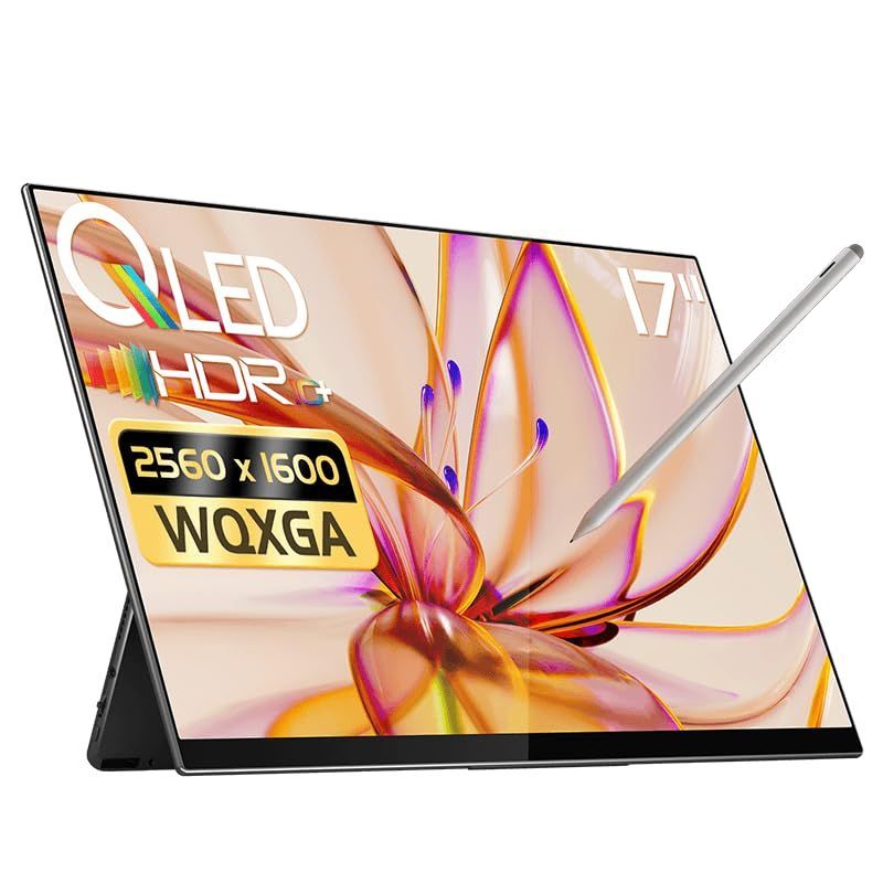 タッチパネル対応 モバイルモニター EHOMEWEI 2.5K 17インチ