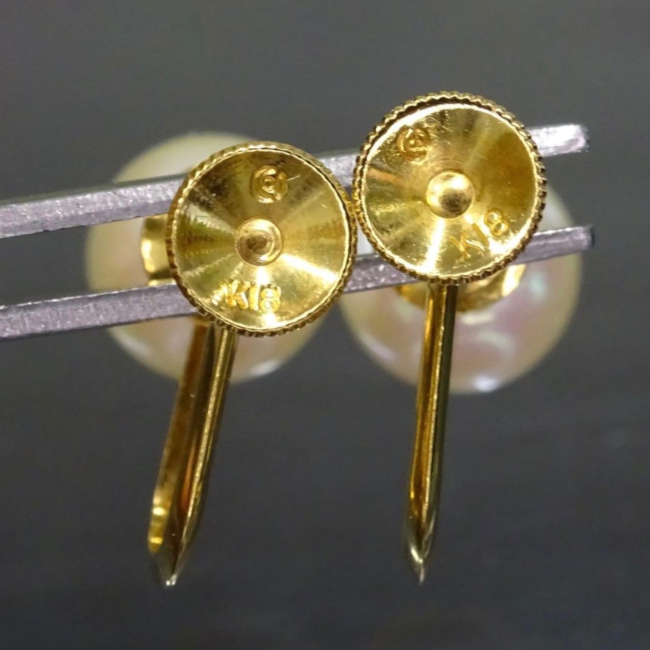TASAKI タサキ 田崎 天然あこやパール 18金 K18 ゴールド GOLD 750 本 