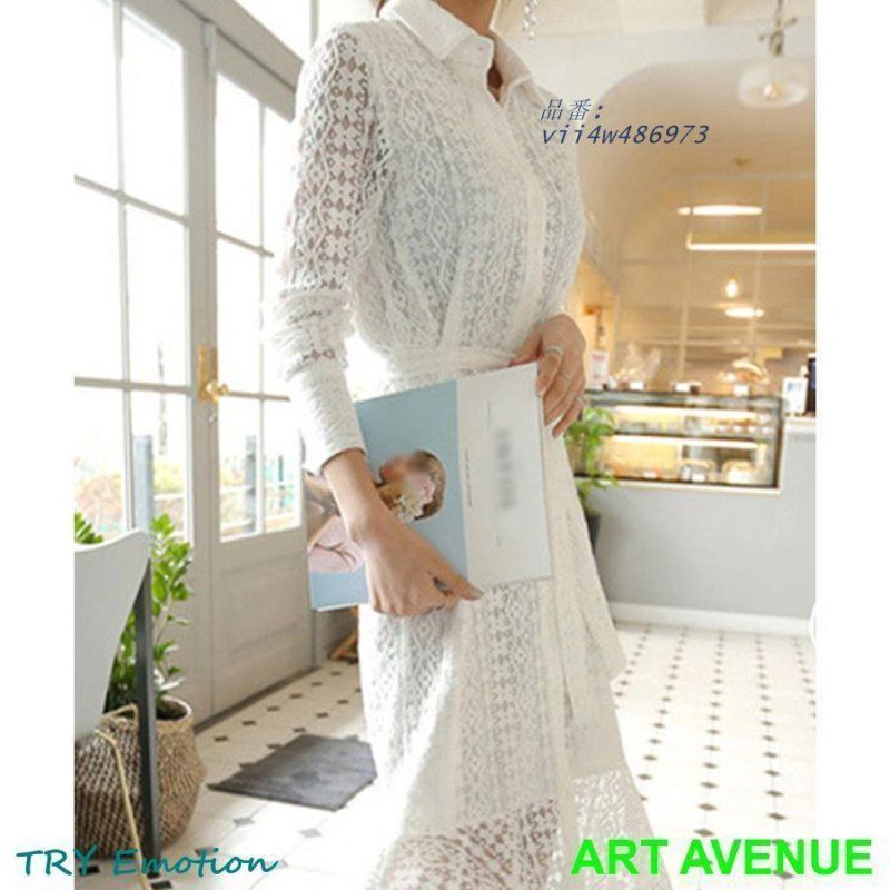 あなたの夢を実現する マーメイド総レースシャツワンピース 上品 vii4w486973 カジュアルスタイル