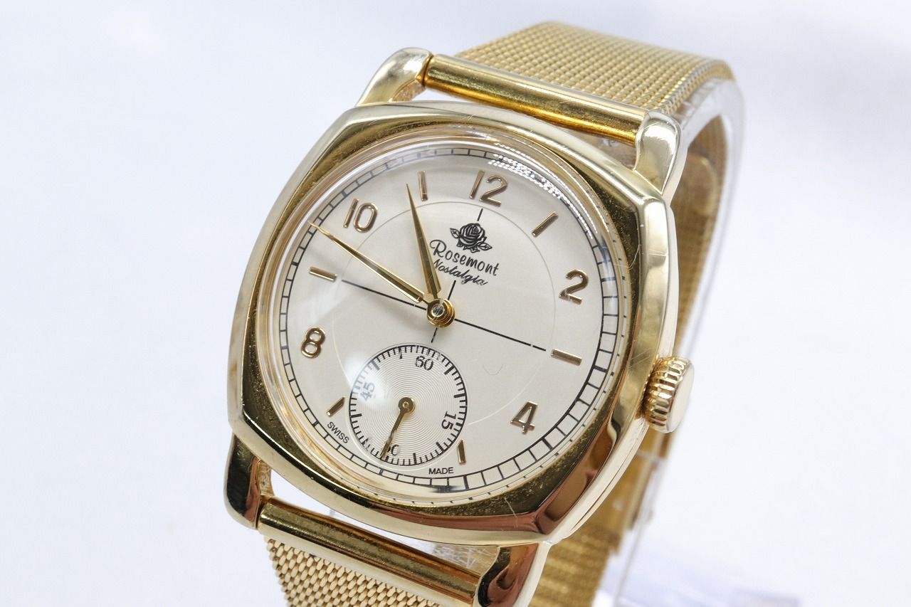 W23-9 動作品 ロゼモン ノスタルジア スモールセコンド 腕時計 N-001