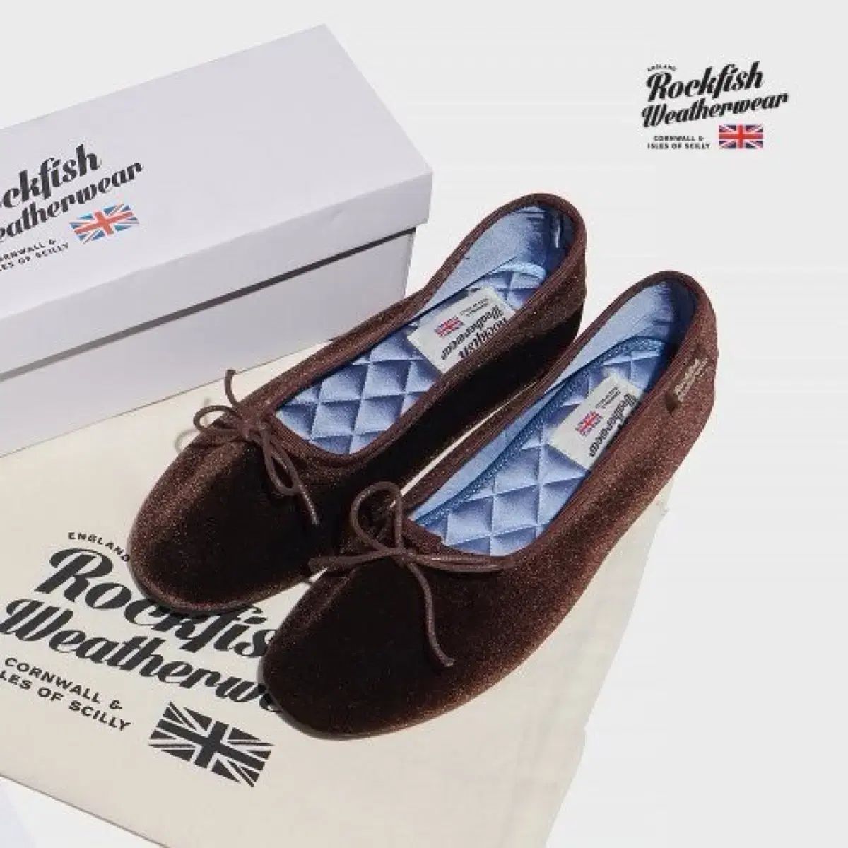 ROCK FISH(ロックフィッシュ) ベラ キルト フラット ブラウン