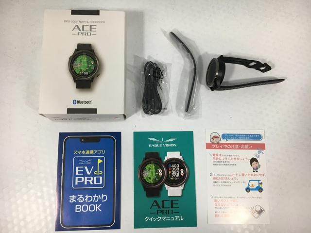税込】中古品 朝日ゴルフ EAGLE VISION WATCH ACE PRO EV-337 BLACK