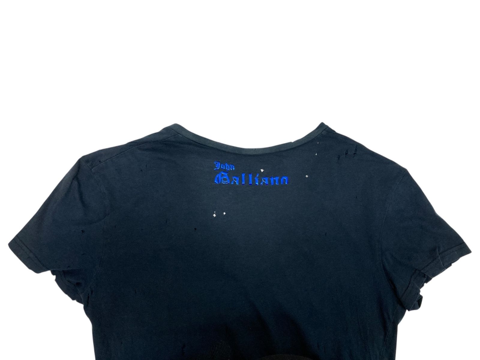 【希少】ジョンガリアーノ　初期タグ　チェック　フランス製 John Galliano (ジョンガリアーノ) イタリア製 ダメージ加工