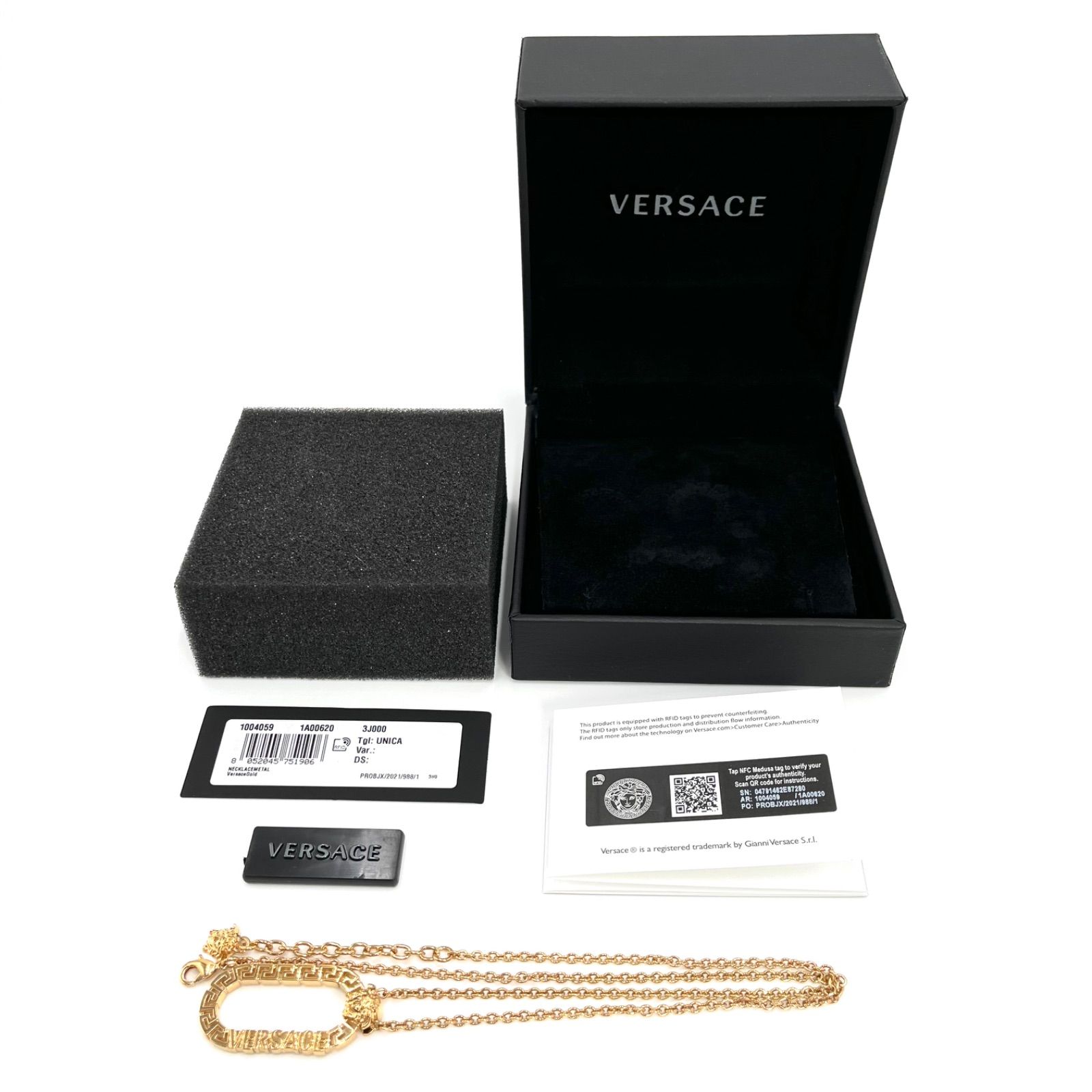 VERSACE ヴェルサーチェ 1004059 ロゴ メドゥーサ ネックレス ゴールド