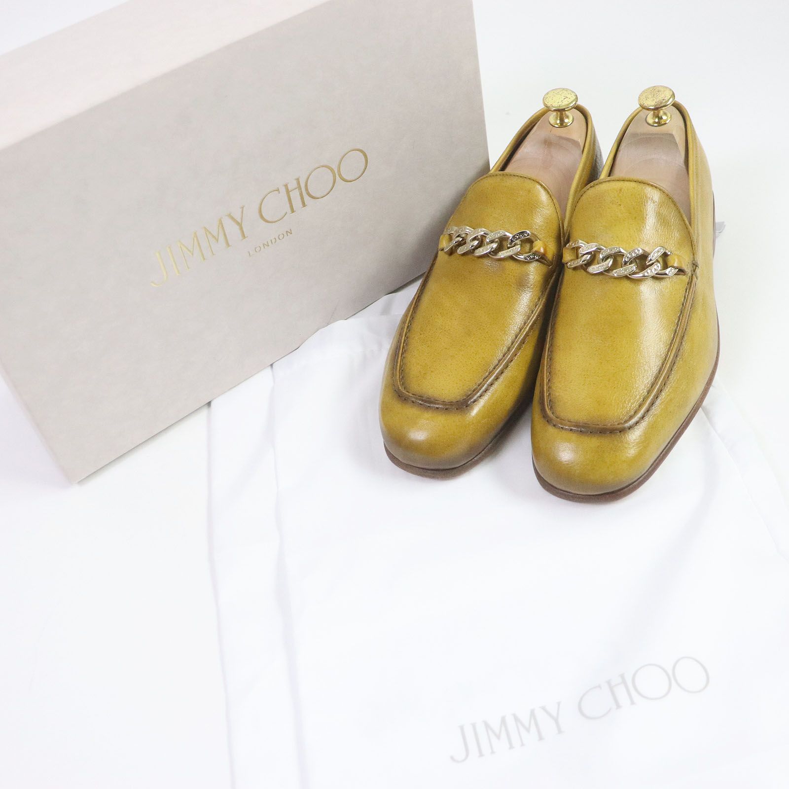 未使用品□JIMMY CHOO ジミーチュウ MARTI REVERSE バッファローレザー