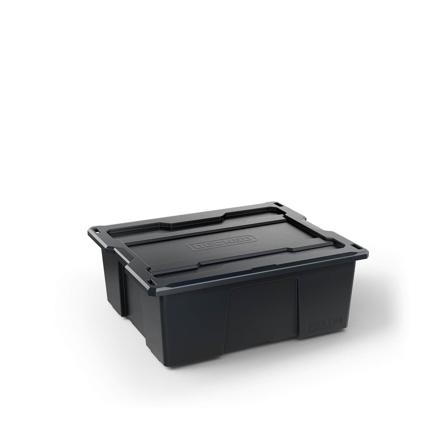 DECKED 多用途ボックス 対候性 防塵性 積み重ね 3個セット ブラック