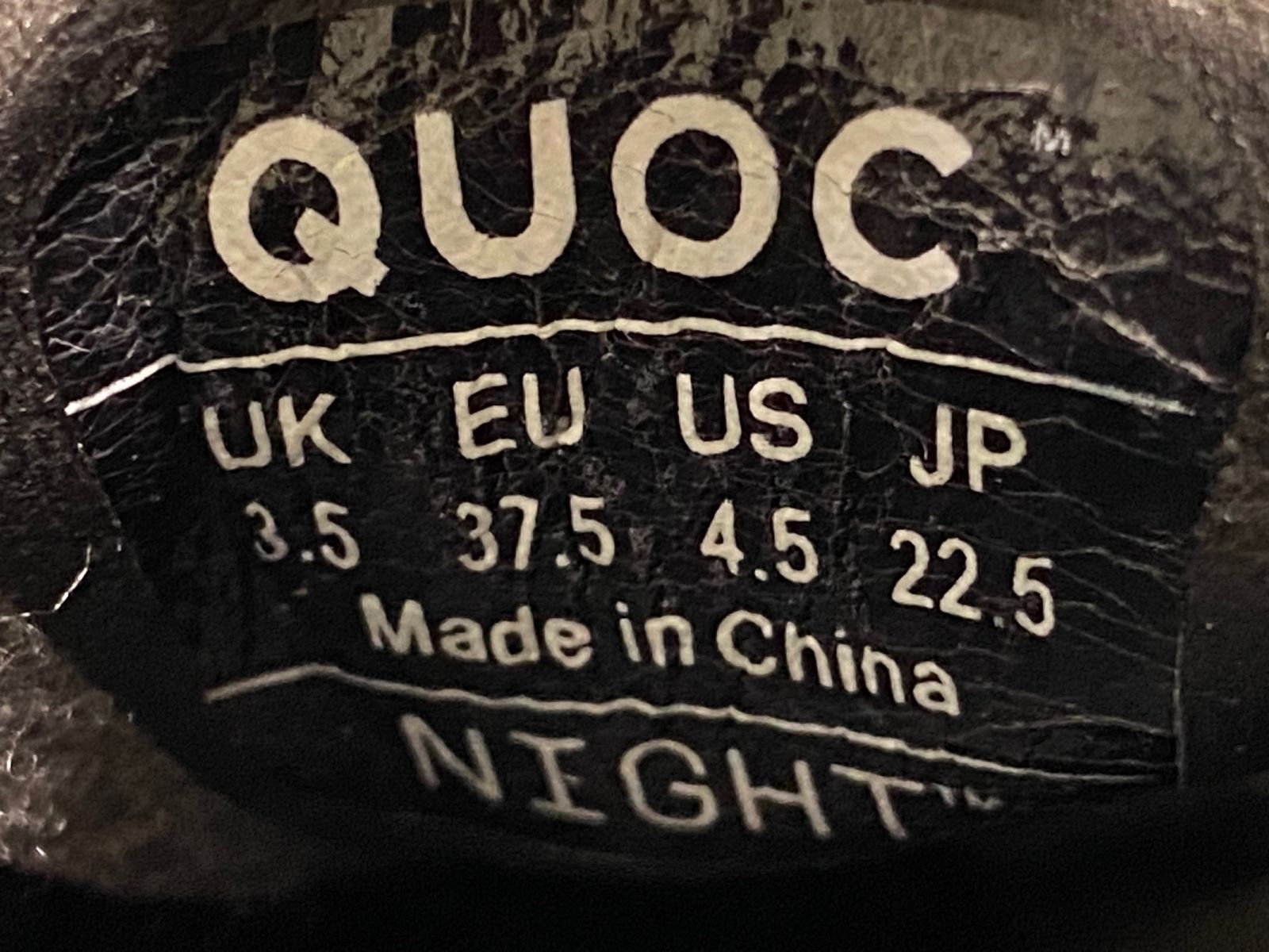 自転車 JF629 クオック QUOC NIGHT ビンディングシューズ 黒 EU37.5 3穴