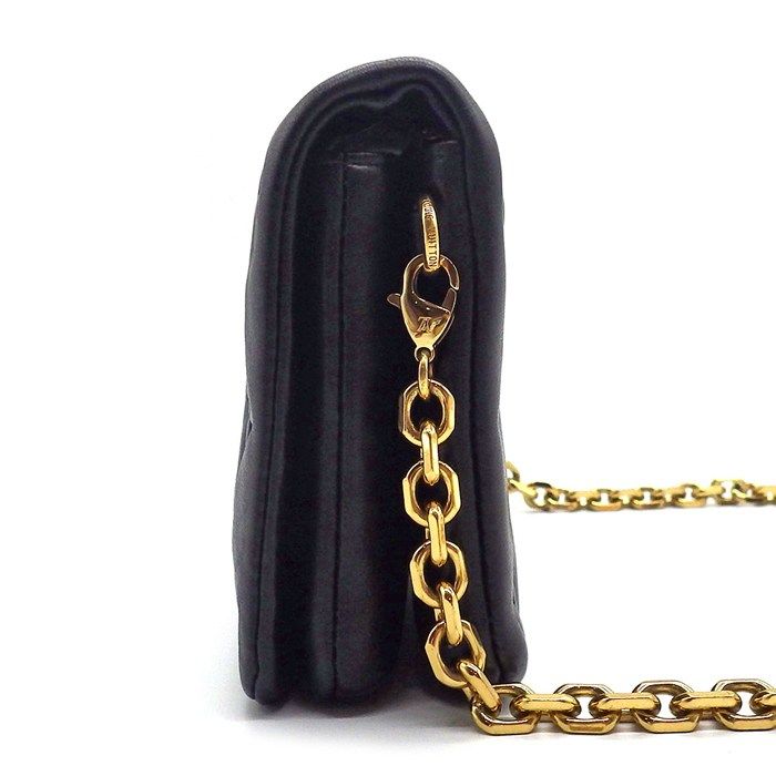 ルイ・ヴィトン Louis Vuitton ショルダーバッグ ポシェット クッサン M80742 ブラック モノグラム エンボス 【中古】 ルイ・ヴィトン Louis Vuitton ショルダーバッグ ポシェット クッサン
