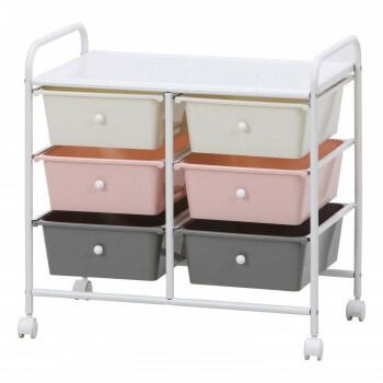 不二貿易 C D 38295 キッズ収納3段 color 6マス 38295