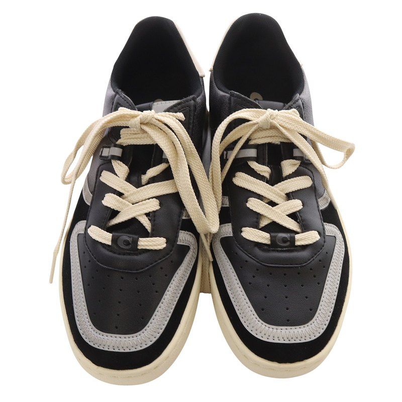 コーチ COACH CitySole コート スニーカー US7D 24cm 黒 グレー G5015 