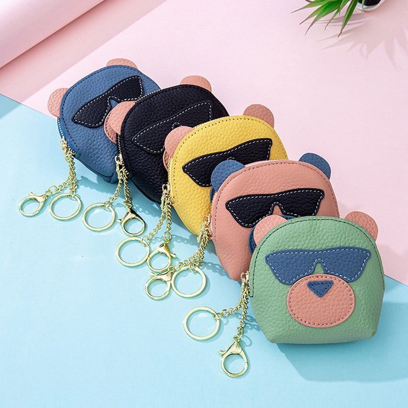 ❤️【新品 未使用】TOUSコインケース✨オフホワイト✨くまちゃん付き