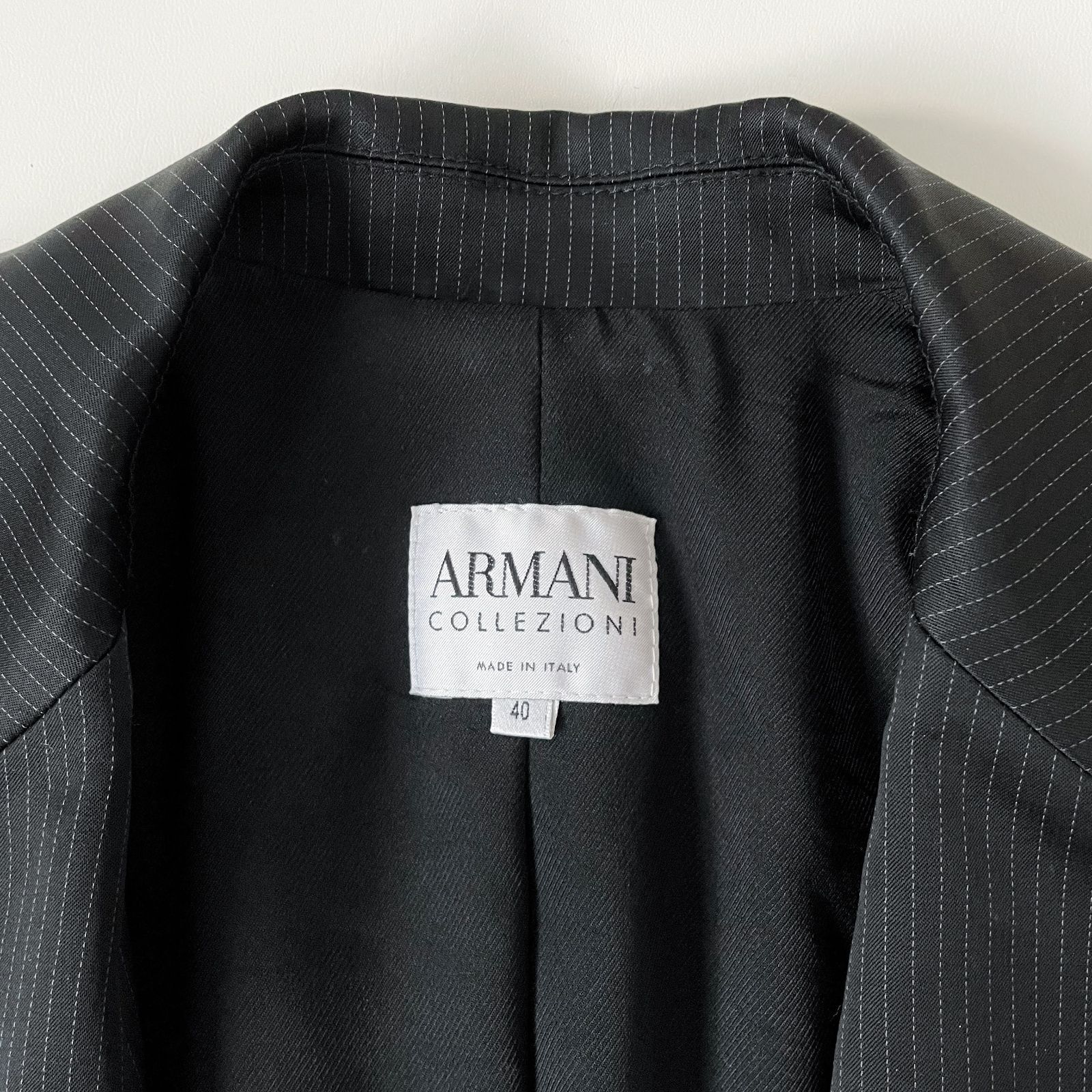 ARMANI アルマーニ コレツォーニ グレンチェック柄 通年生地 ジャケット-