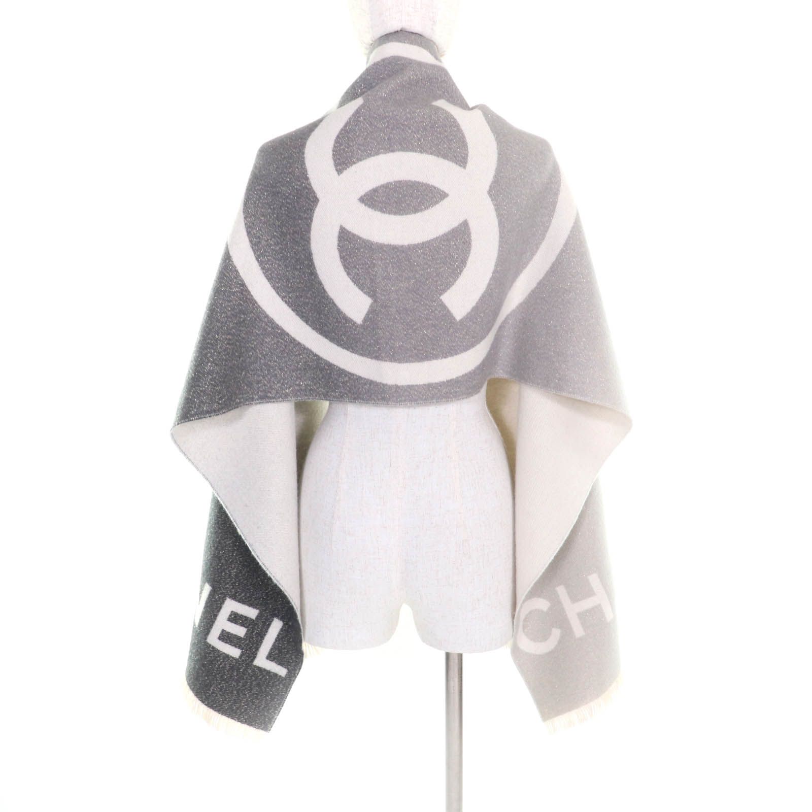 『極美品』CHANEL シャネル カシミヤマフラー ココマーク 総柄 レディース CHANEL シャネル マフラー AA7067 B04039 レディース カシミヤ