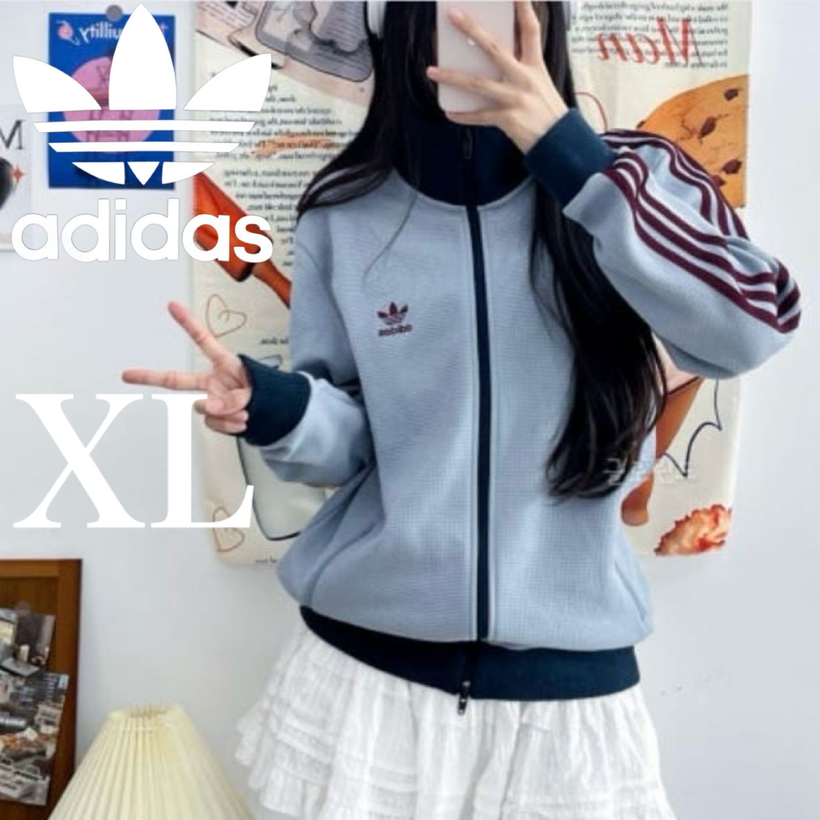 adidas Originals - 日本未発売カラーXL茶⭐️adidasアディ