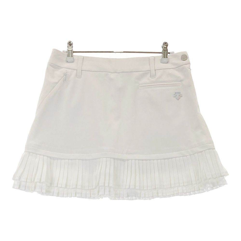 サイズ：M DESCENTE GOLF デサントゴルフ インナー付スカート ホワイト