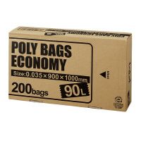 4営業日で発送 オルディ ポリバッグ エコノミーボックスタイプ90L 黒 1ケース 200枚×1パック PBE-K90-200 1箱 200枚×1パック入