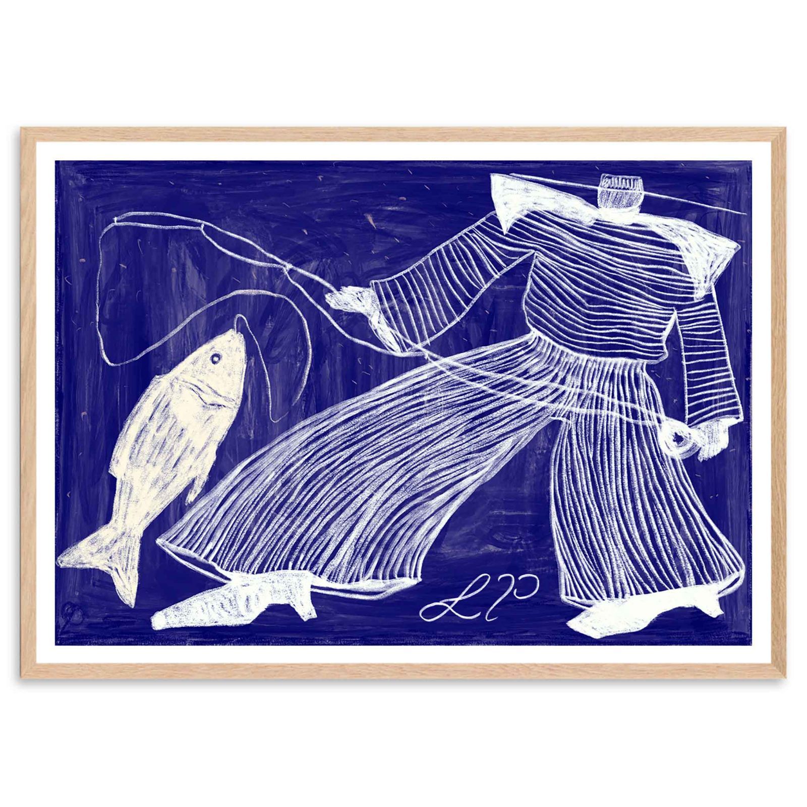 The Poster Club アートポスター 50×70cm Sam Fishing ポスター