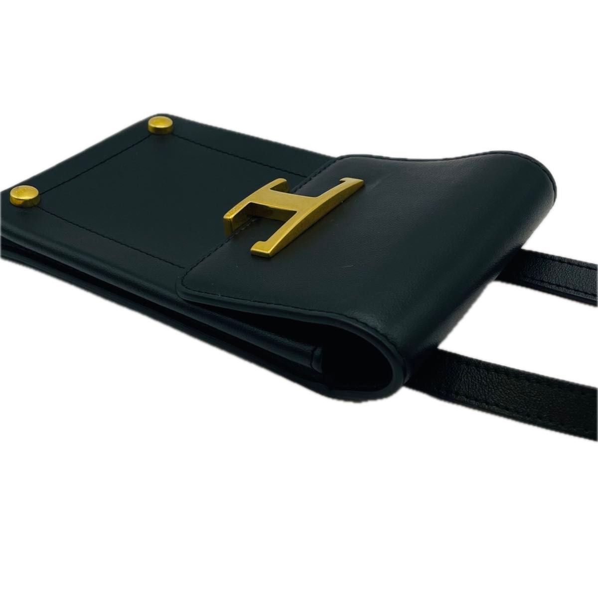 美品 TODS トッズ タイムレス スマホフォルダー ショルダーバッグ 