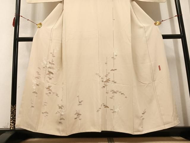 平和屋着物○訪問着 友禅 作家物 松竹梅 暈し染め 松屋扱い 正絹 逸品