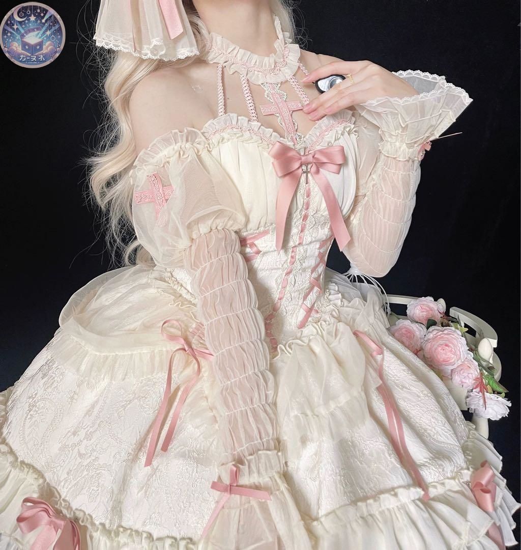 ♥ お出かけに最適♪リボンが可愛いロリータワンピース