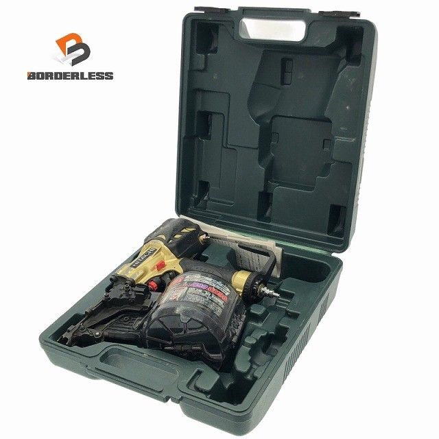 品 HITACHI 日立工機 90mm 高圧 ロール釘打機 NV90HMC ケース付 ロール釘打ち機 エア釘打機 エア釘打ち機 コイルネイラ116786