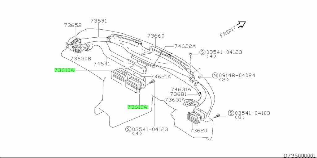 スズキ SUZUKI 純正 カプチーノ EA11R EA21R エアコン 吹き出し口 RH LH 助手席 運転席 共通 単品 ブラック ルーバー パーツ エンジン タイヤ バンパー 検索 マフラー