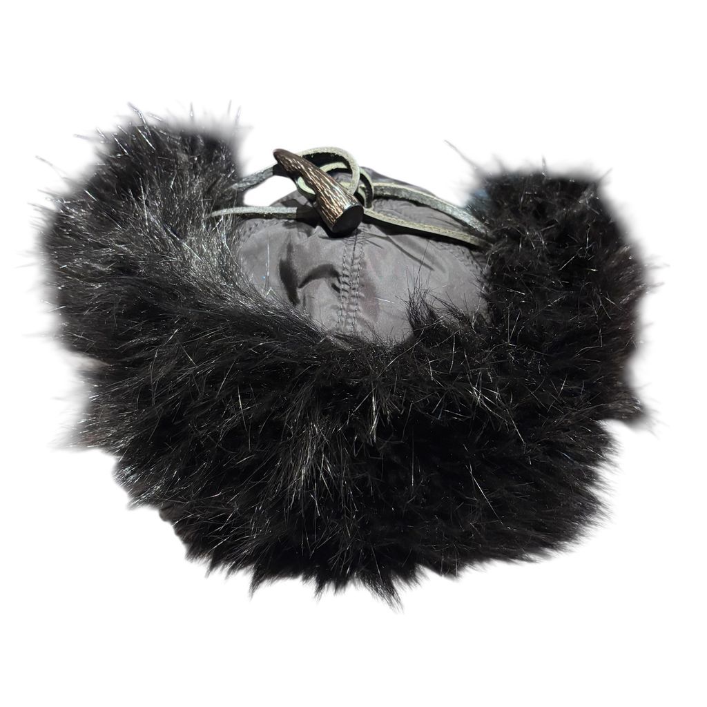  Dsquared 2 ディースクエアード Fake Fur Solid Cap キャップ ブラック size F 代官山A 10 ベースボールキャップ キャップ