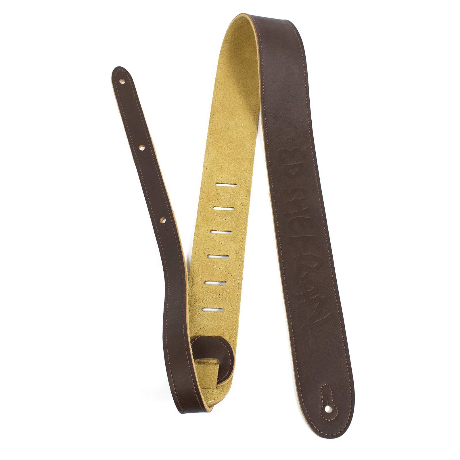 P Perri's Leathers Ltd. BM2ES-8178 Ed Sheeran、2＂＂レザーエンボスギターストラップ、43.5＂＂から56＂＂インチまで長さ調節＂
